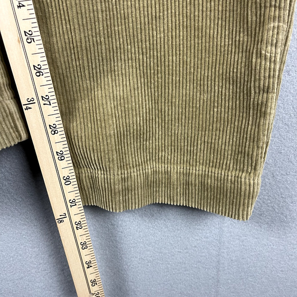 VTG Polo Ralph Lauren Corduroy Philip Pant Mens 35x32 Beige 90s Preppy NEW - Picture 7 of 13